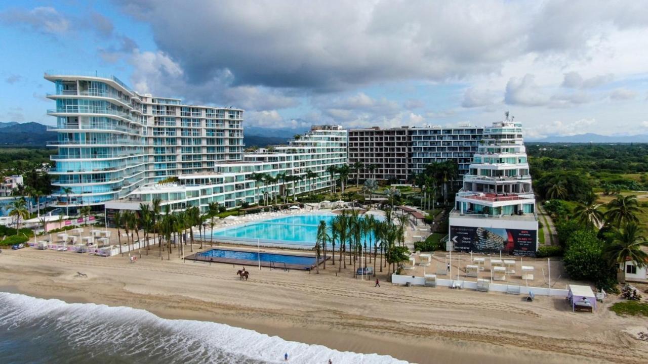 Nuevo Aria Ocean Departamento Moderno Frente Al Mar Lägenhet Nuevo Vallarta Exteriör bild